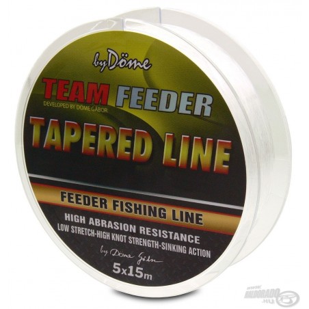 By Döme TEAM FEEDER Tapered Leader 5x15 m - 0,195-0,28 mm 