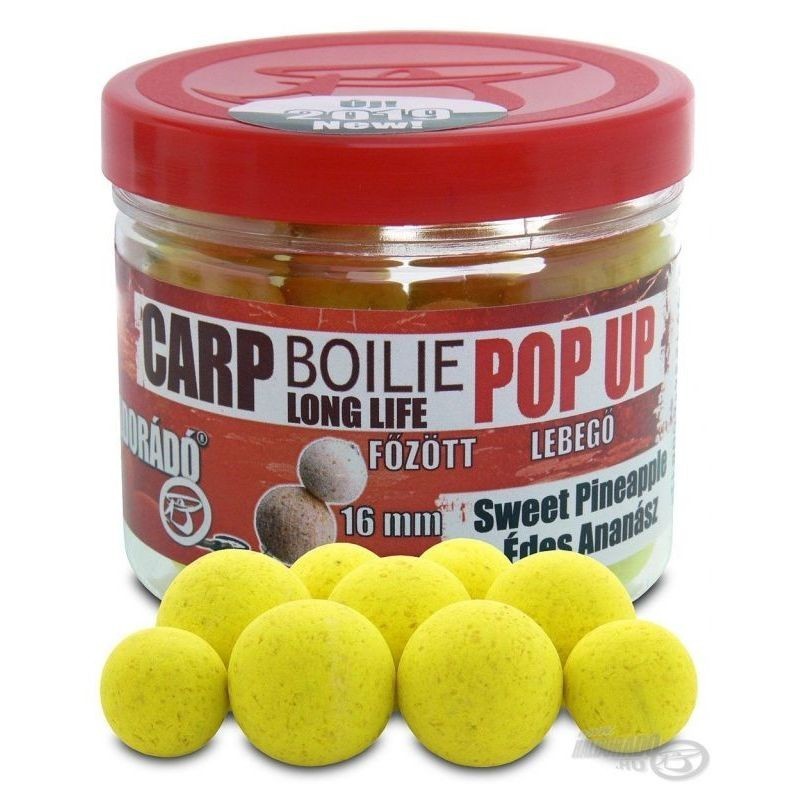 HALDORADO - Boilie Long Life Pop Up  - Ananas Dulce (Édes Ananász) 16-20 mm